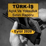 Açlık Ve Yoksulluk Sınırı (Eylül 2020)