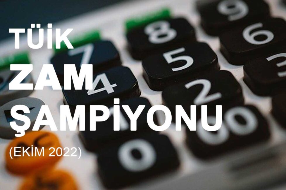 Ekim (2022) Zam Şampiyonu