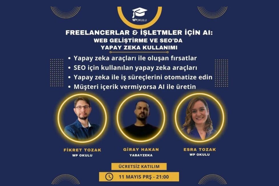 WP Okulu'ndan Web Geliştirme Ve Seo'da Yapay Zeka