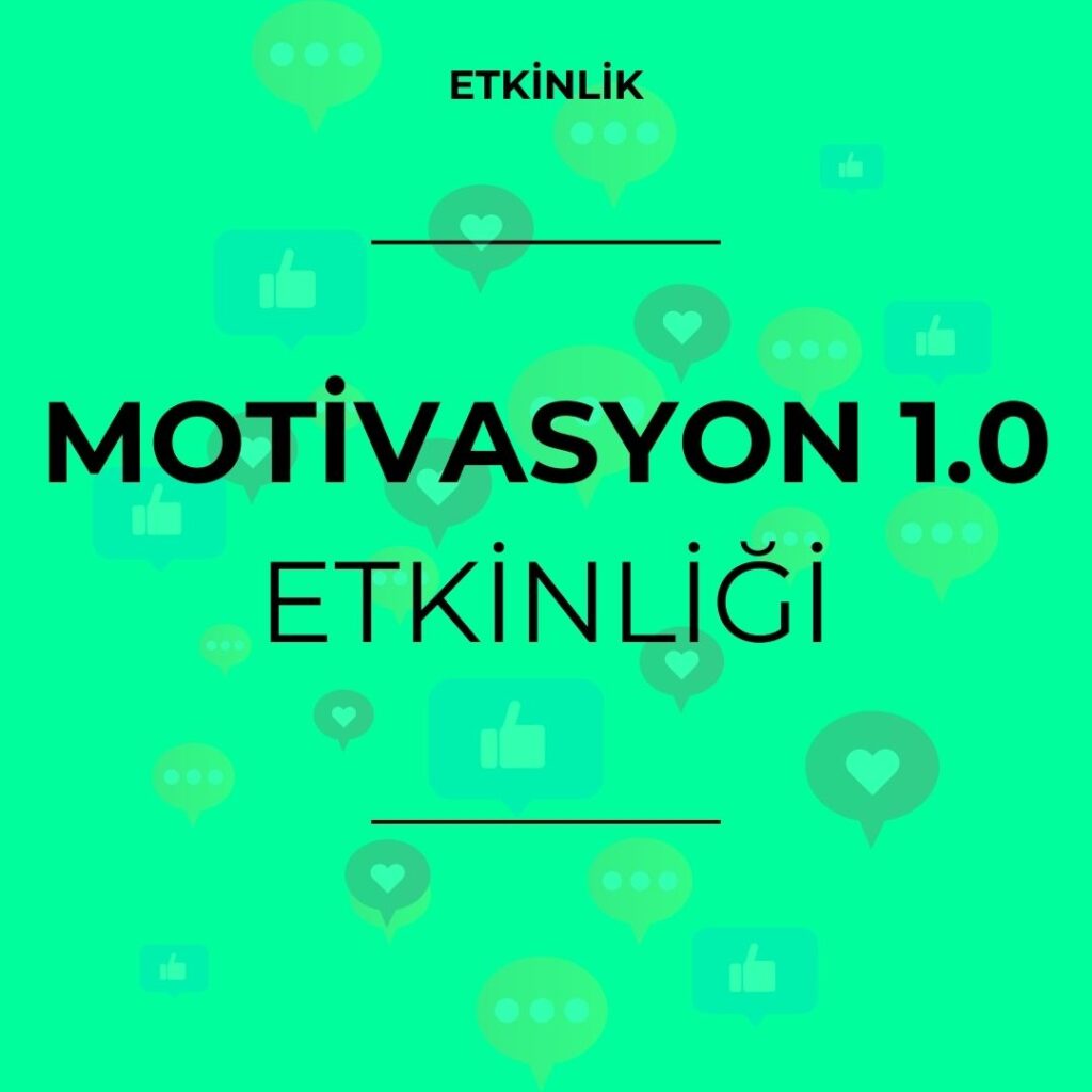 Motivasyon 1.0 Etkinliği Afiş