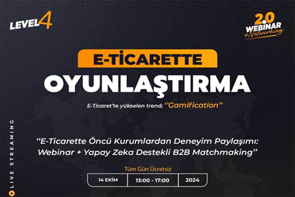 E-Ticarette Oyunlaştırma Etkinliği 14 Ekim'de Gerçekleşecek!