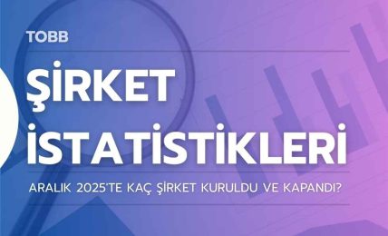 Aralık 2025’te Kaç Şirket Kuruldu Ve Kapandı?