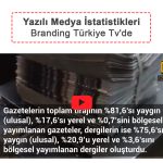 Yazılı Medya İstatistikleri Branding Türkiye Tv'de