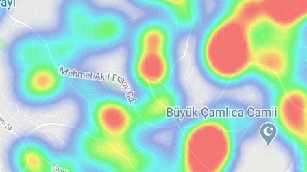 İstanbulun Koronavirüs Yoğunluk Haritası - Üsküdar