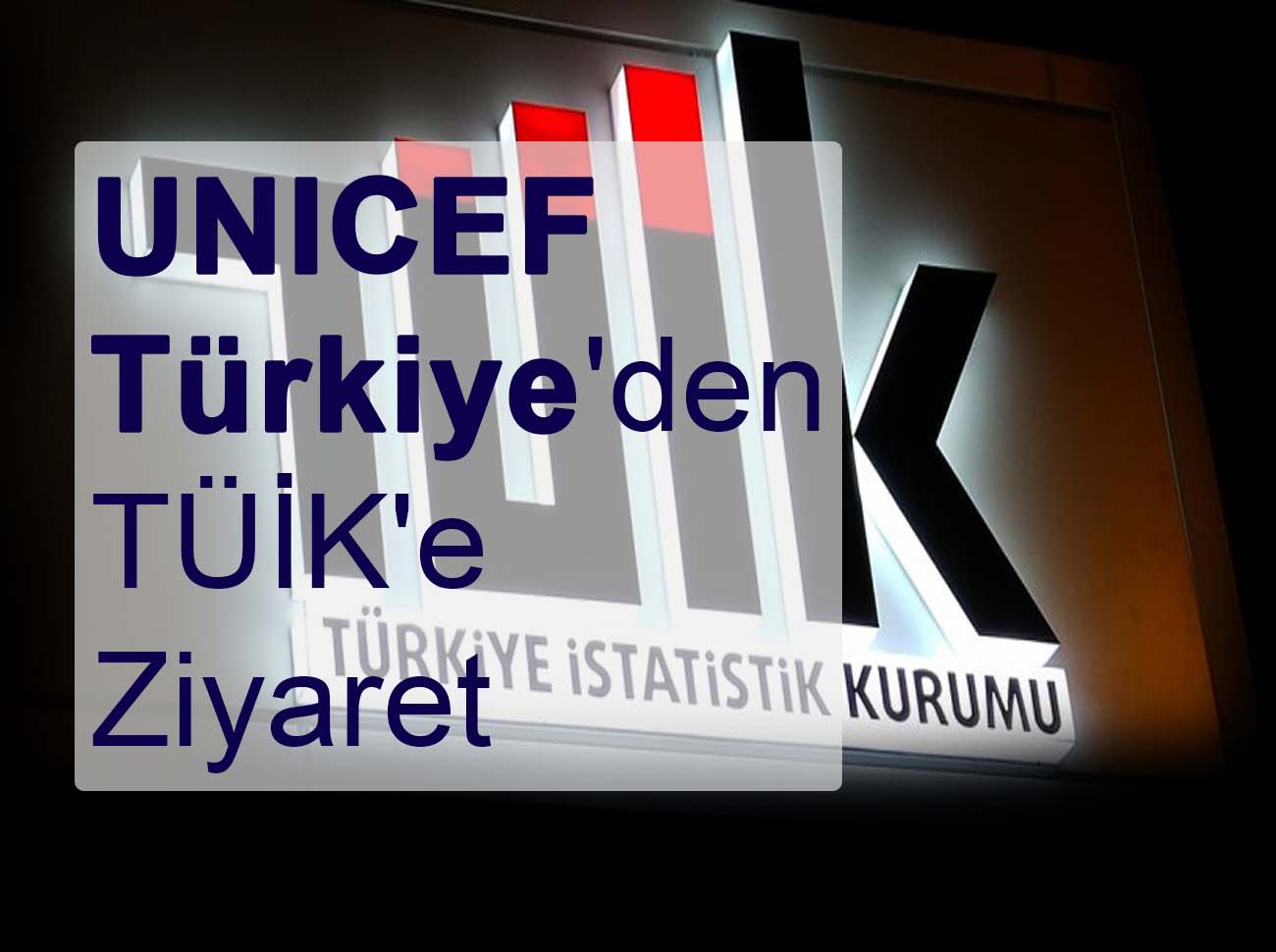 UNICEF Türkiyeden TÜİKe Ziyaret