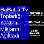 BaBaLa Tv Topladığı Yardım Miktarını Açıkladı